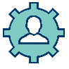 gear and man icon